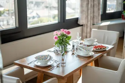 Ein Sitzbereich in der Unterkunft Skyflats Vienna - Rooftop Apartments