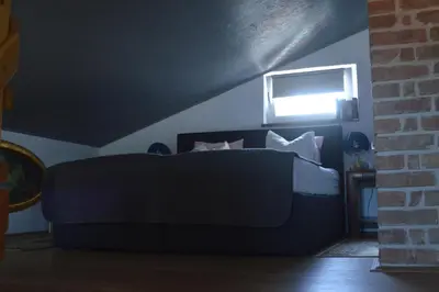 Ein Bett oder Betten in einem Zimmer der Unterkunft Bootshaus