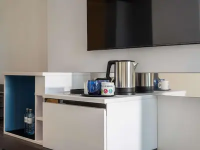 Küche/Küchenzeile in der Unterkunft Novotel Wien Hauptbahnhof