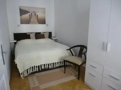 Ein Bett oder Betten in einem Zimmer der Unterkunft Charming Viennese Home