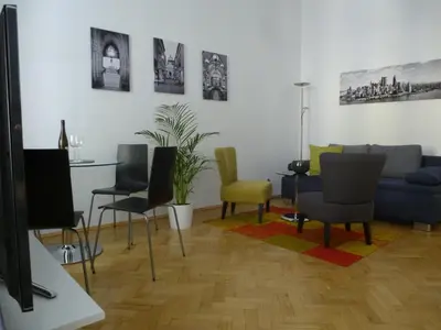Ein Sitzbereich in der Unterkunft Charming Viennese Home