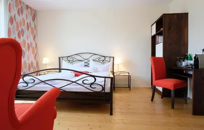 Ein Bett oder Betten in einem Zimmer der Unterkunft Nachtquartier Zur Dankbarkeit