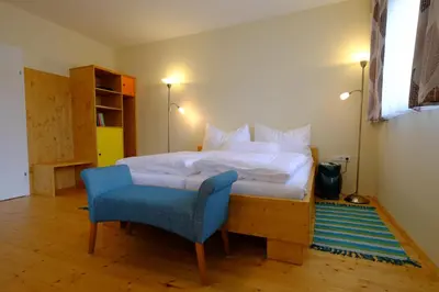 Ein Bett oder Betten in einem Zimmer der Unterkunft Nachtquartier Zur Dankbarkeit