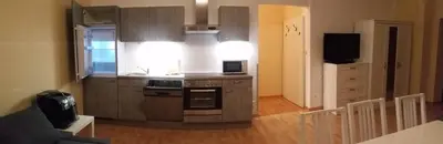 Küche/Küchenzeile in der Unterkunft Apartment nahe Rosenhügel