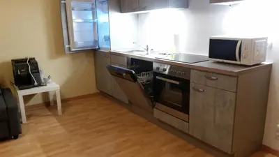 Küche/Küchenzeile in der Unterkunft Apartment nahe Rosenhügel