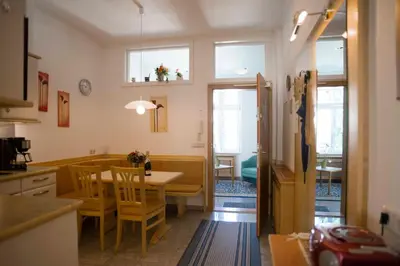 Küche/Küchenzeile in der Unterkunft Fleger Appartements