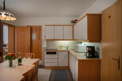 Küche/Küchenzeile in der Unterkunft Fleger Appartements