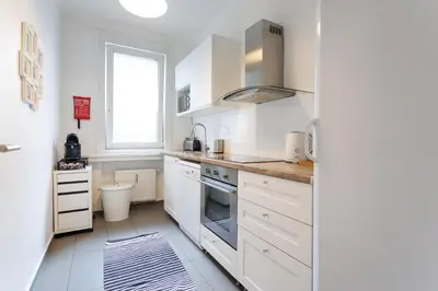 Küche/Küchenzeile in der Unterkunft Operastreet City Center Apartment Brasil