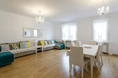 Ein Sitzbereich in der Unterkunft Operastreet City Center Apartment Brasil
