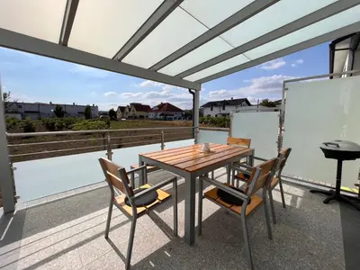 Ein Balkon oder eine Terrasse in der Unterkunft Apartment Fuchs-1 by Interhome