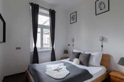 Ein Bett oder Betten in einem Zimmer der Unterkunft Vienna Central Station Accommodation