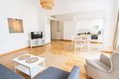 Küche/Küchenzeile in der Unterkunft Comfort Apartments - Stephansdom