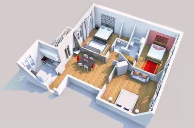 Grundriss der Unterkunft Spacious Vienna Central Station Residence