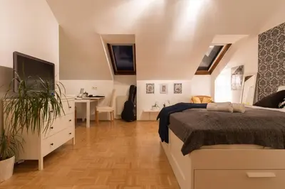 Ein Bett oder Betten in einem Zimmer der Unterkunft Studio Vienna Central Station