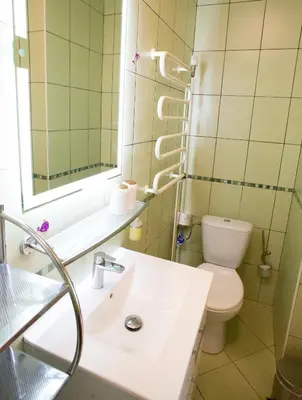Ein Badezimmer in der Unterkunft Gästehaus Mariola