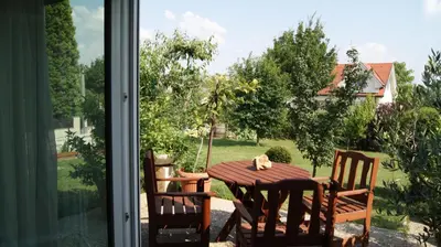 Ein Garten an der Unterkunft Gästehaus Mariola