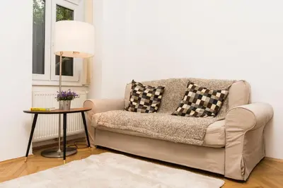 Ein Sitzbereich in der Unterkunft Chillout Lounge Satzberg