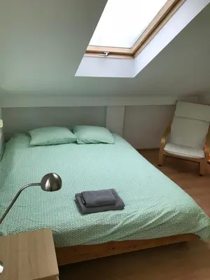 Ein Bett oder Betten in einem Zimmer der Unterkunft House at Lake 