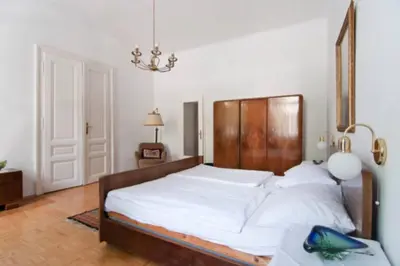 Ein Bett oder Betten in einem Zimmer der Unterkunft Haus Max