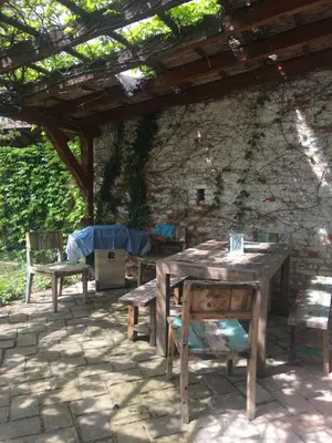 Ein Garten an der Unterkunft Gute Stube