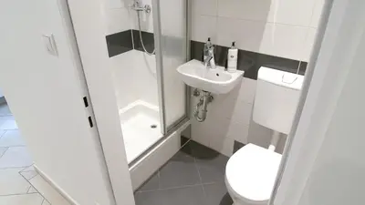 Ein Badezimmer in der Unterkunft Laguna Apartment