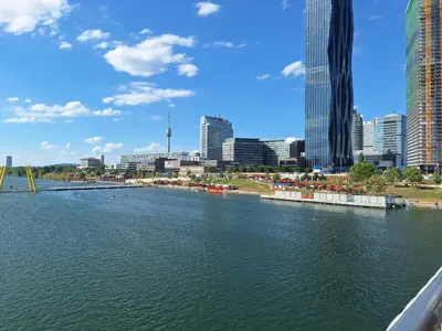 Blick auf einen Fluss in der Nähe der Ferienwohnung