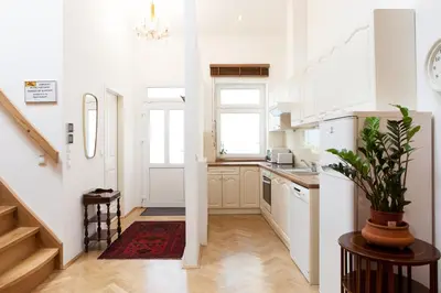 Küche/Küchenzeile in der Unterkunft Vienna-flats