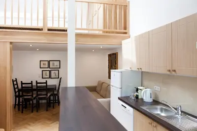 Küche/Küchenzeile in der Unterkunft Vienna-flats