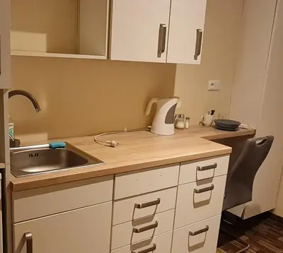 Küche/Küchenzeile in der Unterkunft Aparthotel LAAERBERG