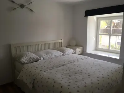 Ein Bett oder Betten in einem Zimmer der Unterkunft Alte Donau