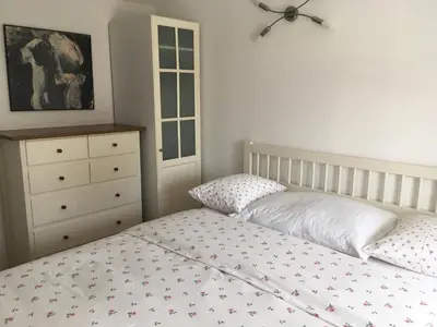 Ein Bett oder Betten in einem Zimmer der Unterkunft Alte Donau
