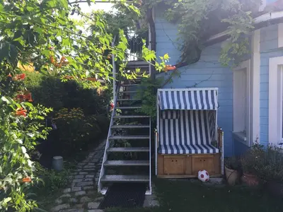 Ein Garten an der Unterkunft Alte Donau
