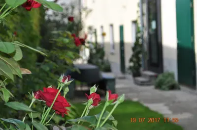 Ein Garten an der Unterkunft Appartmenthaus Josefikeller