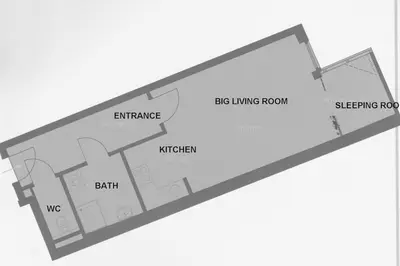 Grundriss der Unterkunft Beautiful apartment in Vienna's heart 1b
