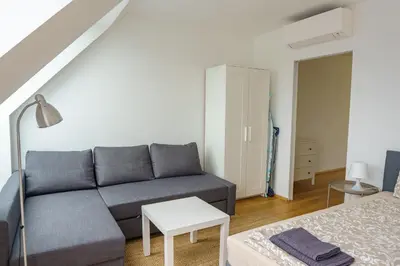 Ein Sitzbereich in der Unterkunft Vienna City Apartments Belvedere