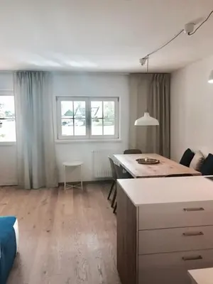 Ein Bett oder Betten in einem Zimmer der Unterkunft See-Apartment Weiden