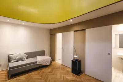 Ein Bett oder Betten in einem Zimmer der Unterkunft The Temple