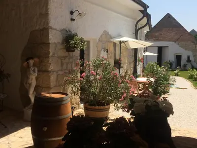 Ein Garten an der Unterkunft Haus Diogenes