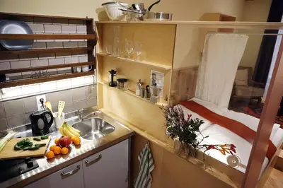 Küche/Küchenzeile in der Unterkunft WANZ'inn Design Appartements