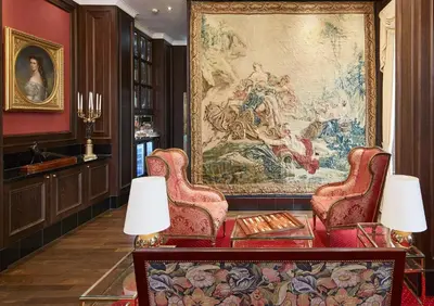 Ein Sitzbereich in der Unterkunft Living Hotel an der Oper