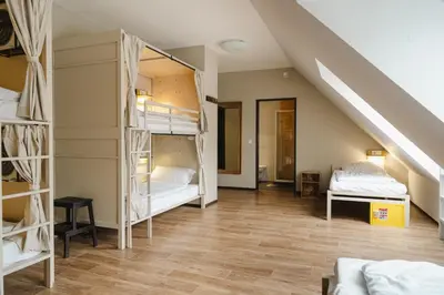 Ein Bett oder Betten in einem Zimmer der Unterkunft Wombat's City Hostel Vienna Naschmarkt