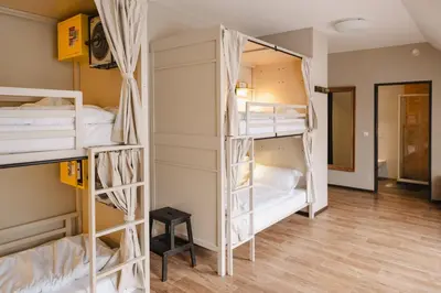Ein Bett oder Betten in einem Zimmer der Unterkunft Wombat's City Hostel Vienna Naschmarkt