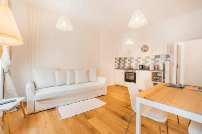 Küche/Küchenzeile in der Unterkunft La Perla Vintage-Apartments
