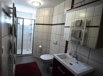 Ein Badezimmer in der Unterkunft Ferienwohnungen Gruber