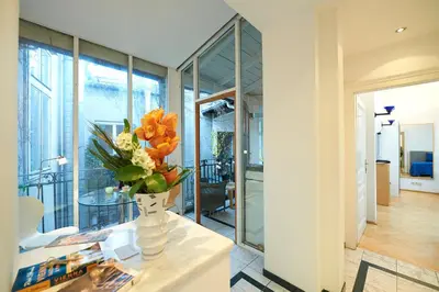 Küche/Küchenzeile in der Unterkunft Penthouse im❤️Wiens