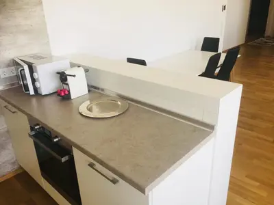 Küche/Küchenzeile in der Unterkunft Vienna Hauptbahnhof Apartments 5