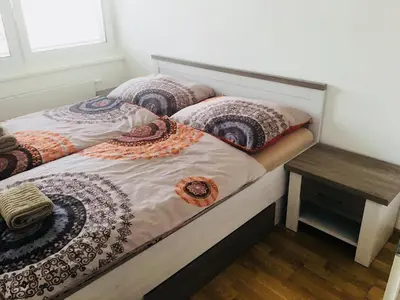 Ein Bett oder Betten in einem Zimmer der Unterkunft Vienna Hauptbahnhof Apartments 5