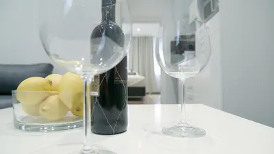 Getränke in der Unterkunft Lotus Apartment Vienna