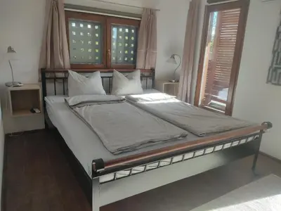 Ein Bett oder Betten in einem Zimmer der Unterkunft Michael's Nest