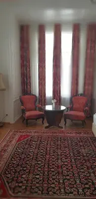 Ein Sitzbereich in der Unterkunft Hotel Domizil